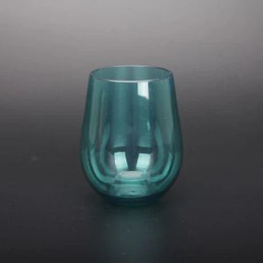 Plastikiniai vyno akiniai Stemless